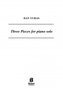 Three pieces for piano solo image